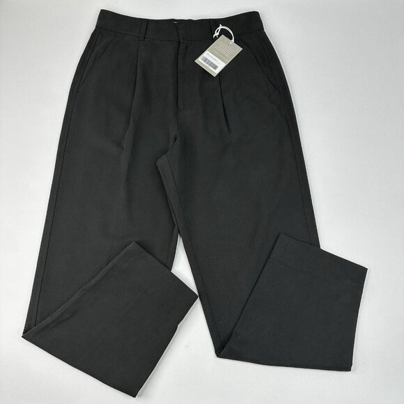 Everlane Women’s NWT Black The Tencel Way-High Taper Minimalist Pant 6/W30/L27‎ - Picture 1 of 13